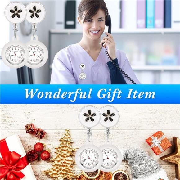 Nurse Watch for Nurses Doctors Nurse Watch Brooch Fob Pocket Watch Digital Watch